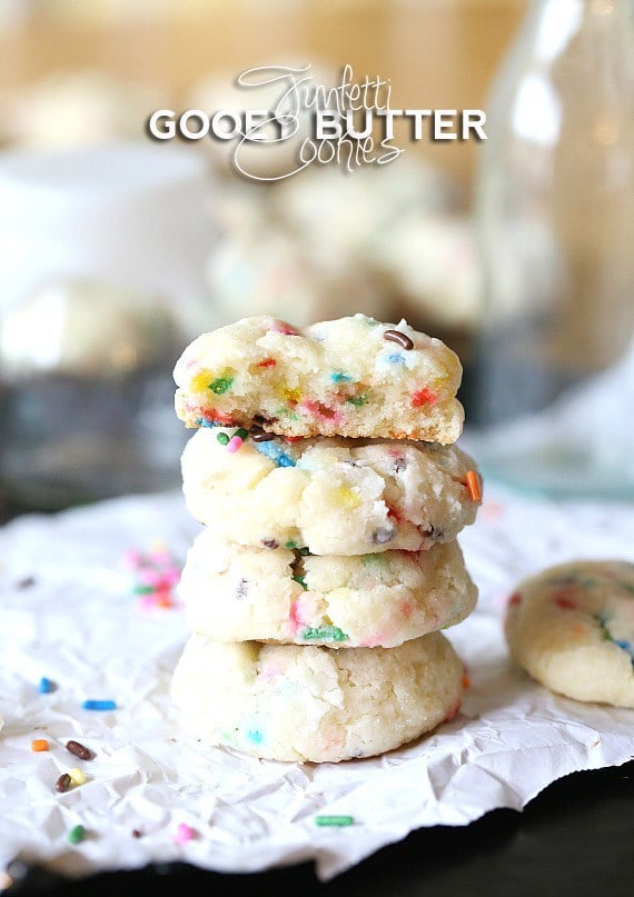 Funfetti Gooey Butter Cookies