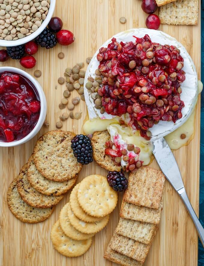 cranberry-lentil-brie-bake-lentils