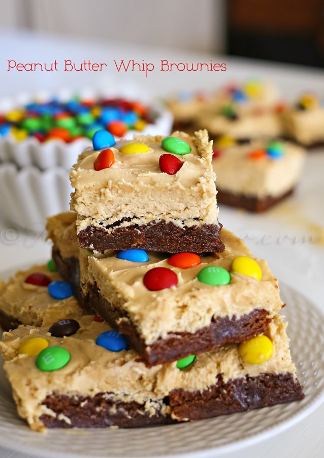 Peanut Butter Whip Brownies