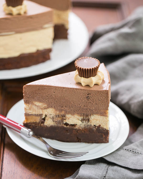 Peanut Butter Chocolate Mousse Cake