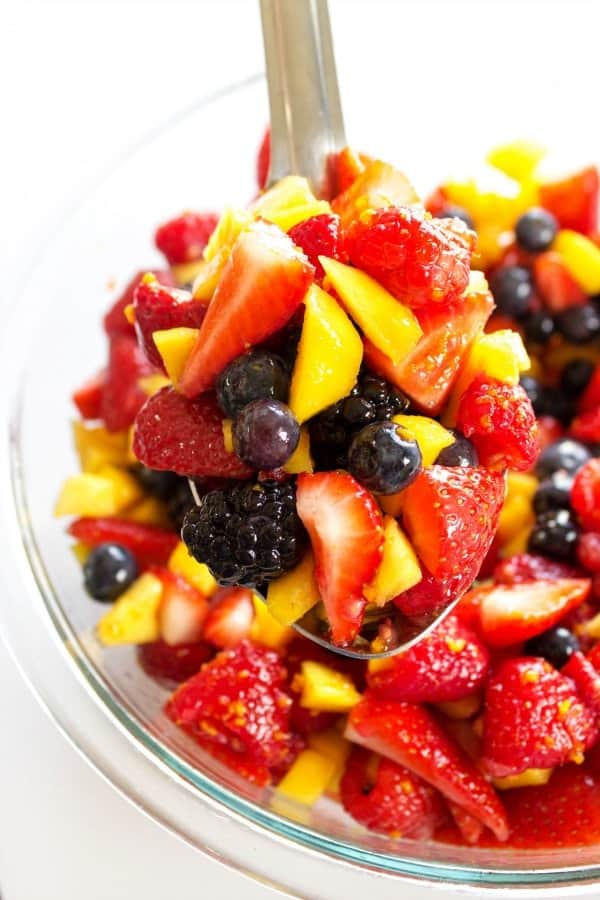 Healthy Fruit Salad Recipe, in take-along jars! + video