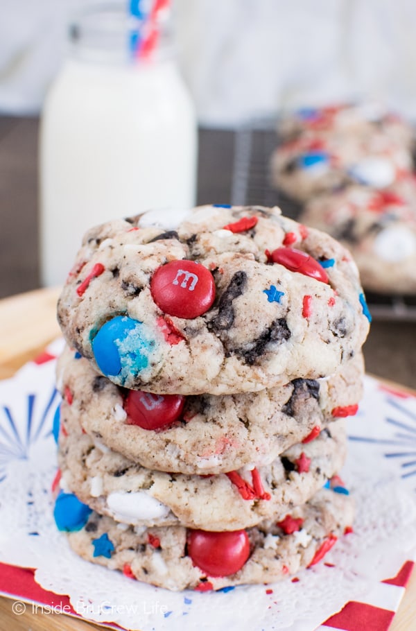 photo of a stack of cookies