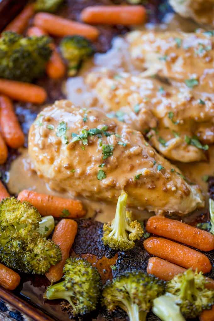 SHEET PAN PEANUT CHICKEN & VEGETABLES