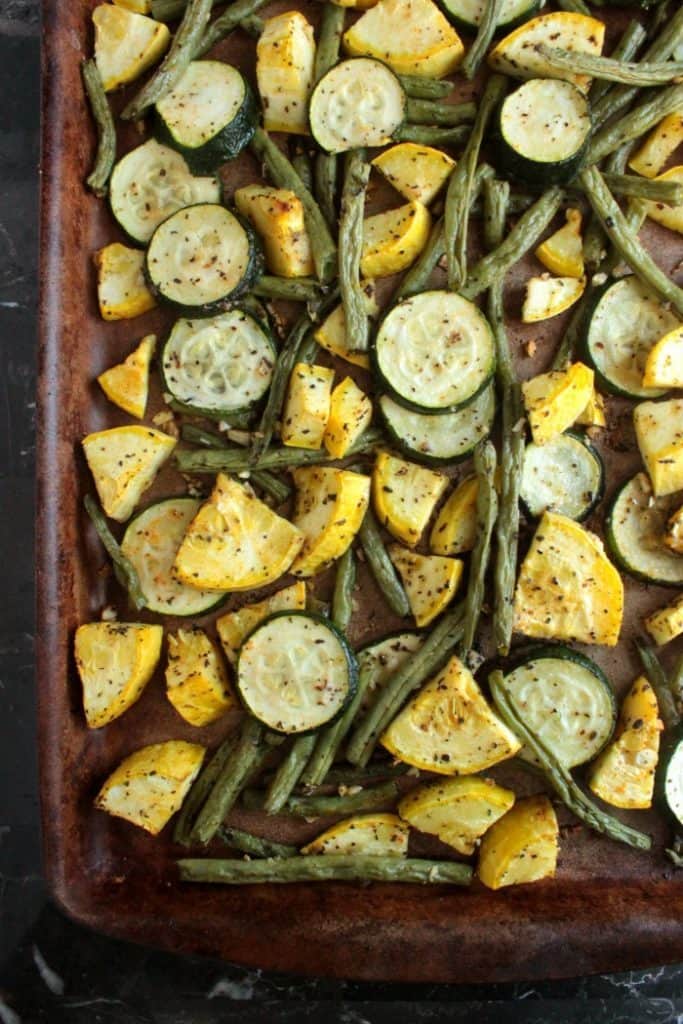 SUMMER VEGETABLE SHEET PAN MEAL