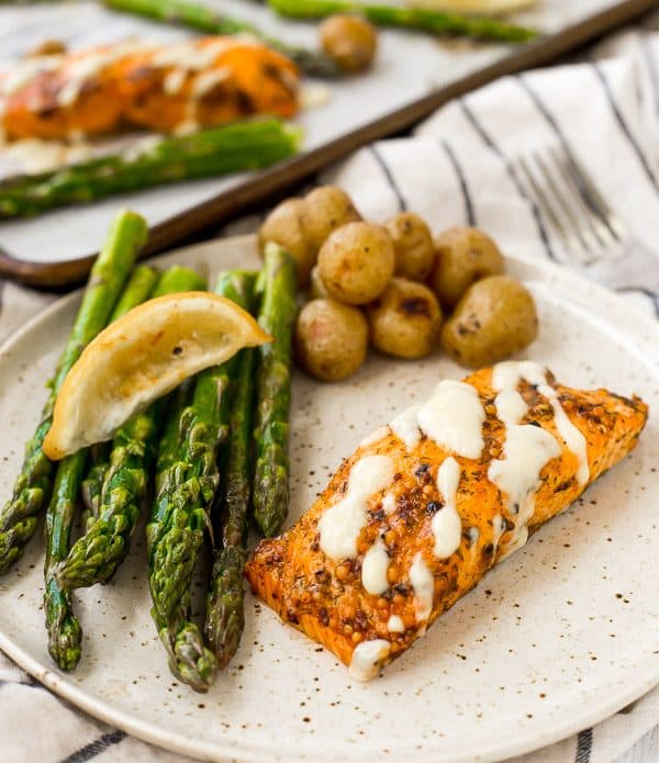 SALMON & ASPARAGUS SHEET PAN