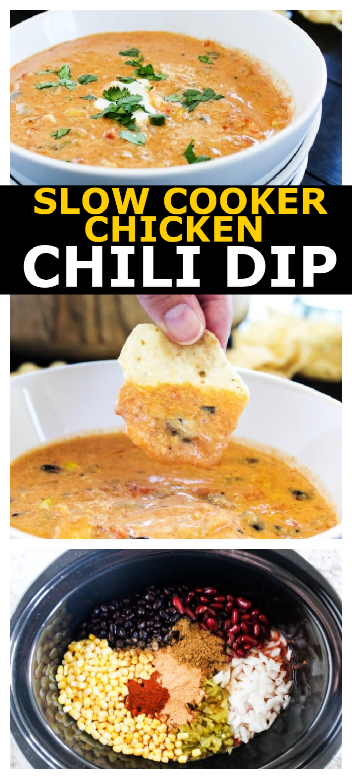 Slow Cooker Chicken Chili Dip Dash of Sanity
