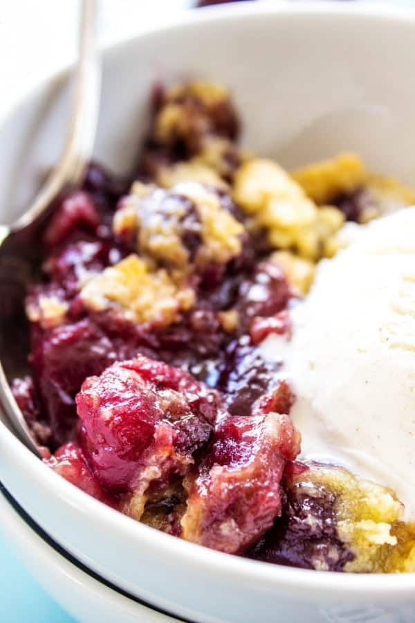 Cherry Cobbler Recipe - Dash of Sanity