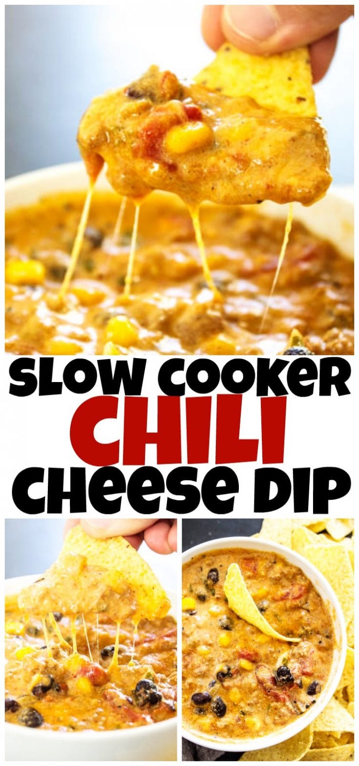 Slow Cooker Chili Cheese Dip Dash of Sanity