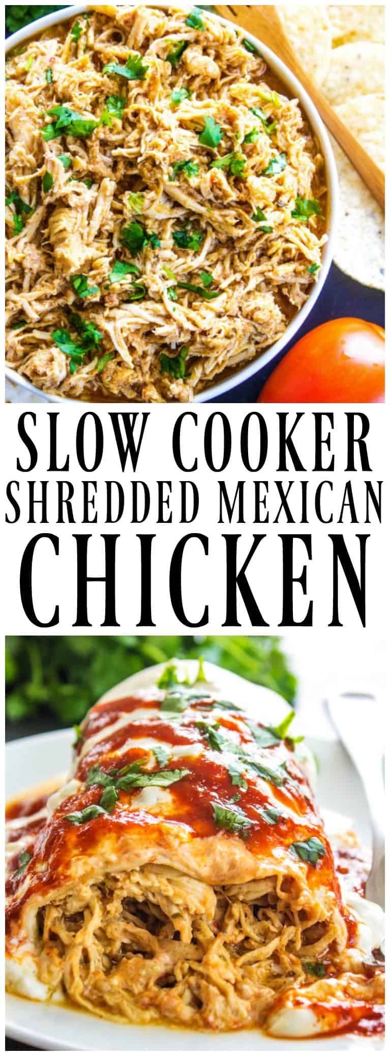 Slow Cooker Mexican Shredded Chicken Pinterest Dash of Sanity