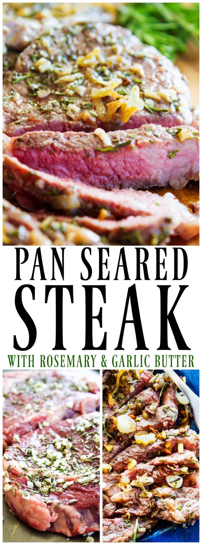 Pan Seared Steak with Rosemary & Garlic Butter Dash of Sanity