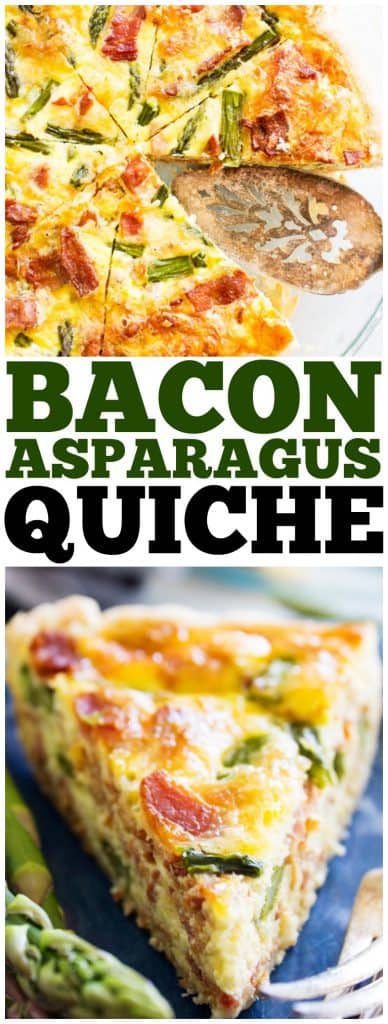 Asparagus Bacon Quiche - Dash of Sanity