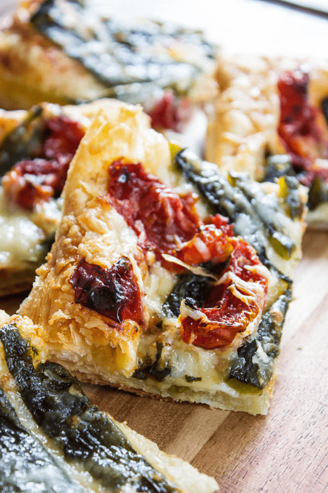 chile cheese tart piece