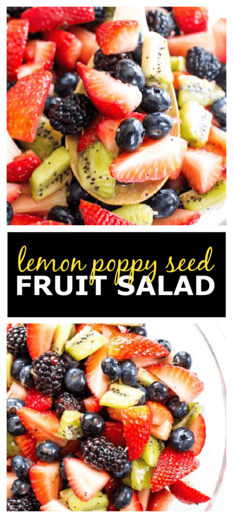 lemon poppy seed fruit salad