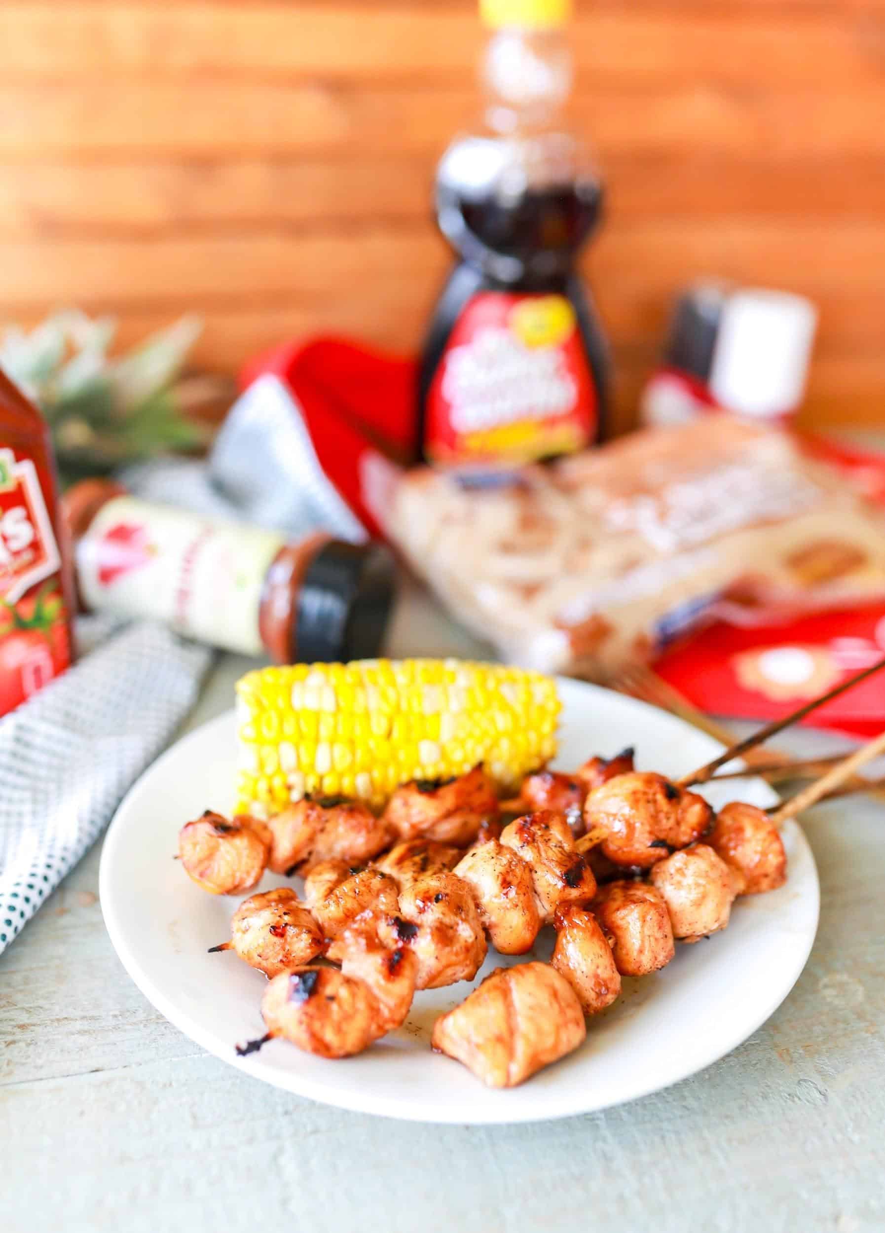 MAPLE BARBECUE CHICKEN KABOBS product featured image Dash of Sanity
