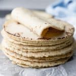 photo of a stack of tortillas