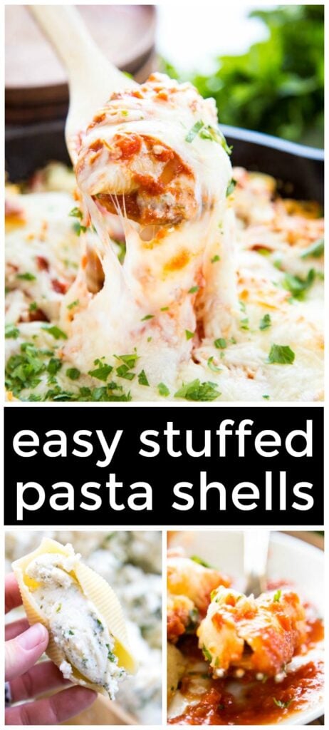 stuffed shells pinterest image.