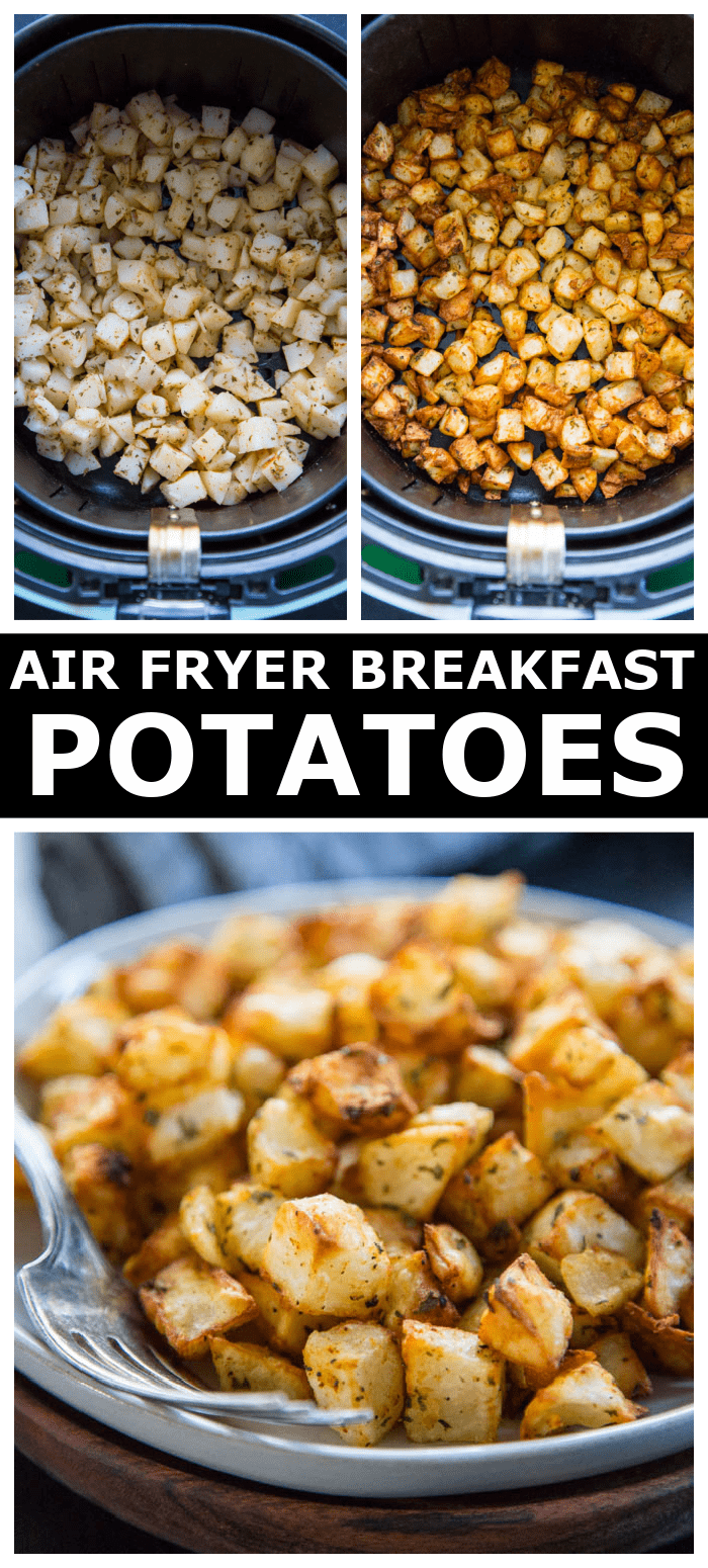 Air Fryer Breakfast Potatoes - Dash of Sanity