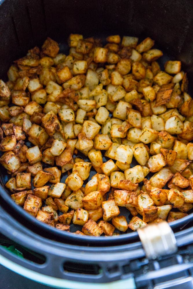 Air Fryer Breakfast Potatoes - Dash of Sanity