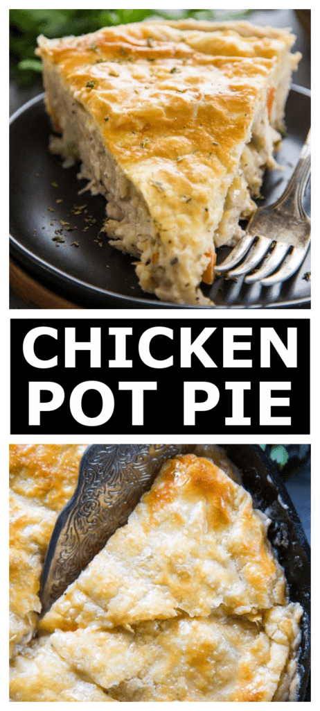 chicken pot pie pinterest collage