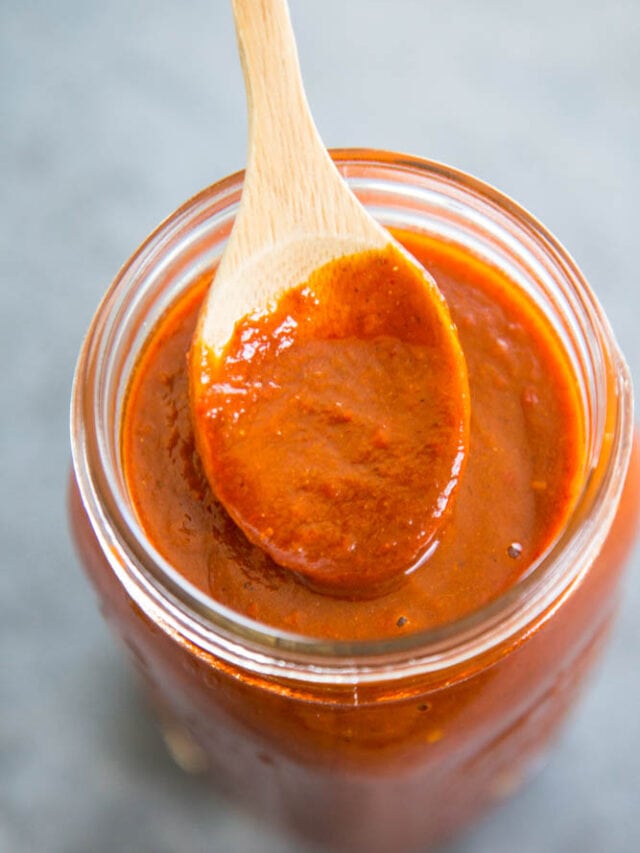enchilada sauce in a jar