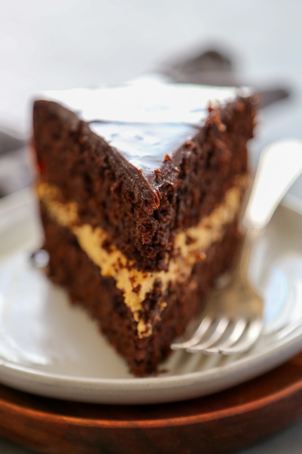 Chocolate Cake with Cream Cheese Frosting – Dollop of Dough