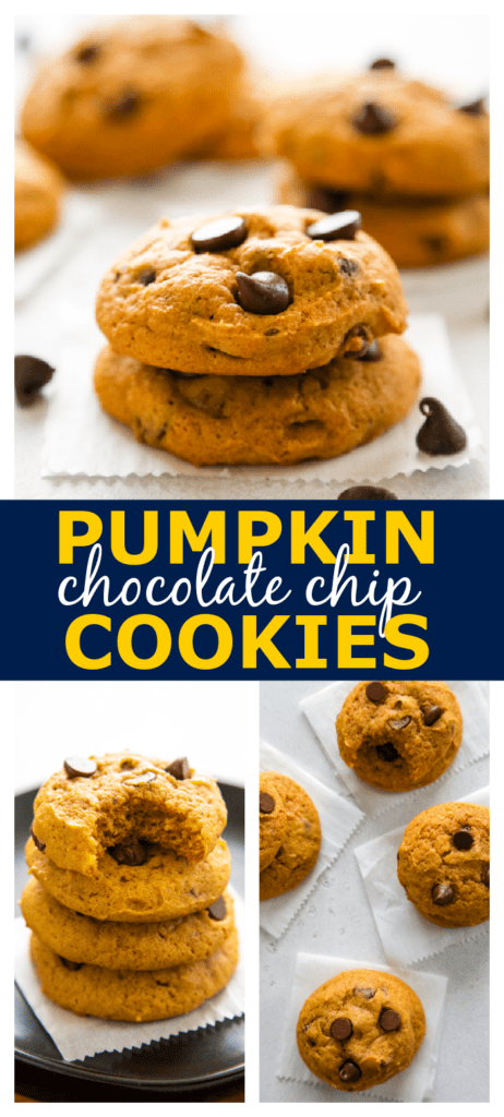 photo collage with pumpkin cookies.