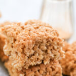 two cinnamon rice krispie treats