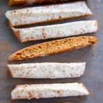 iced gingerbread biscotti.