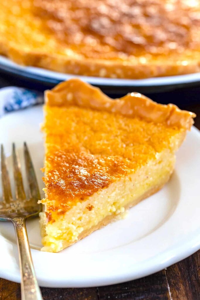 slice of buttermilk pie