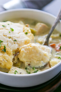 One Pot Chicken & Biscuits