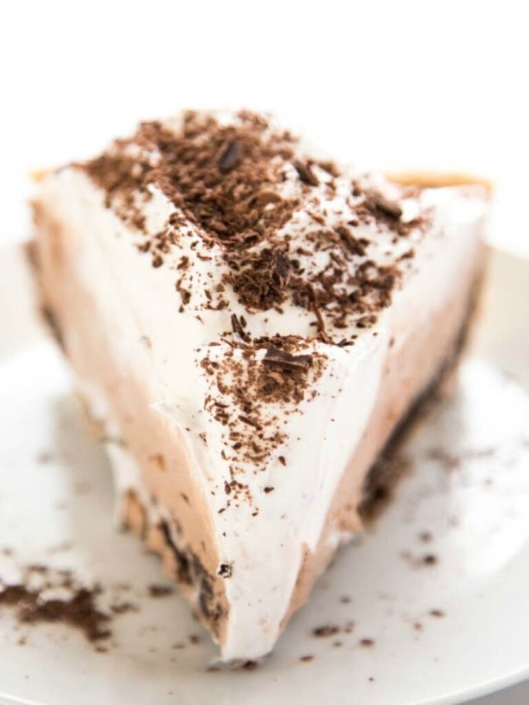 slice of mousse pie