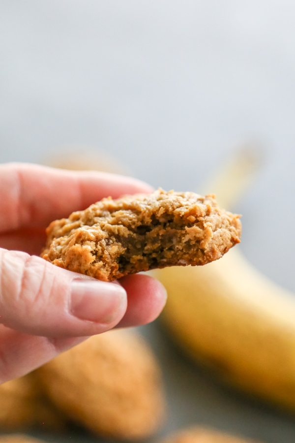 a cookies with a bite taken out of it.