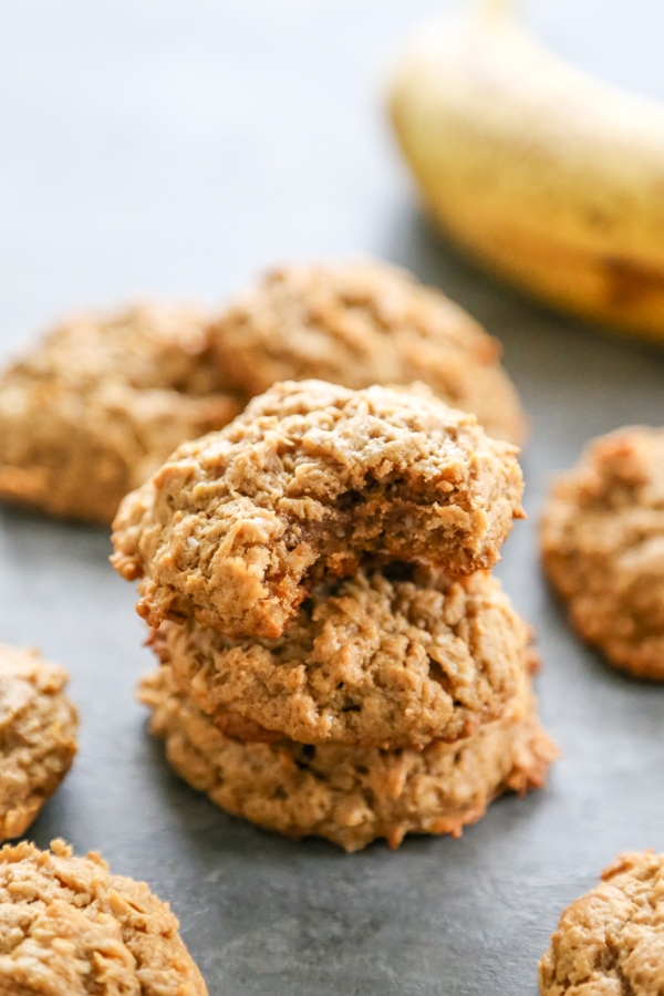 a stack of three cookies.