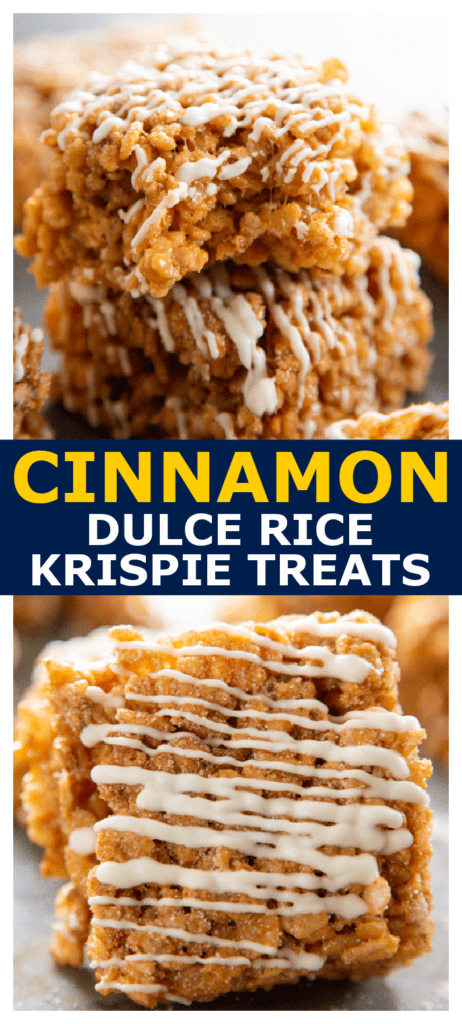 rice krispies treats pinterest collage.