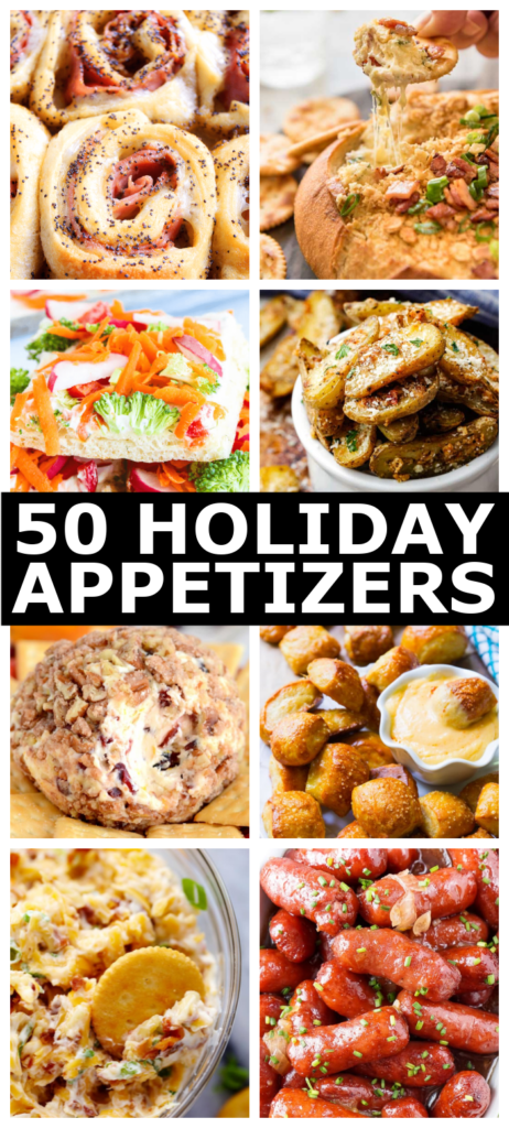 50 of the Best Appetizers for the Holidays that will impress your guests. Everything from easy to elegant we have you covered.