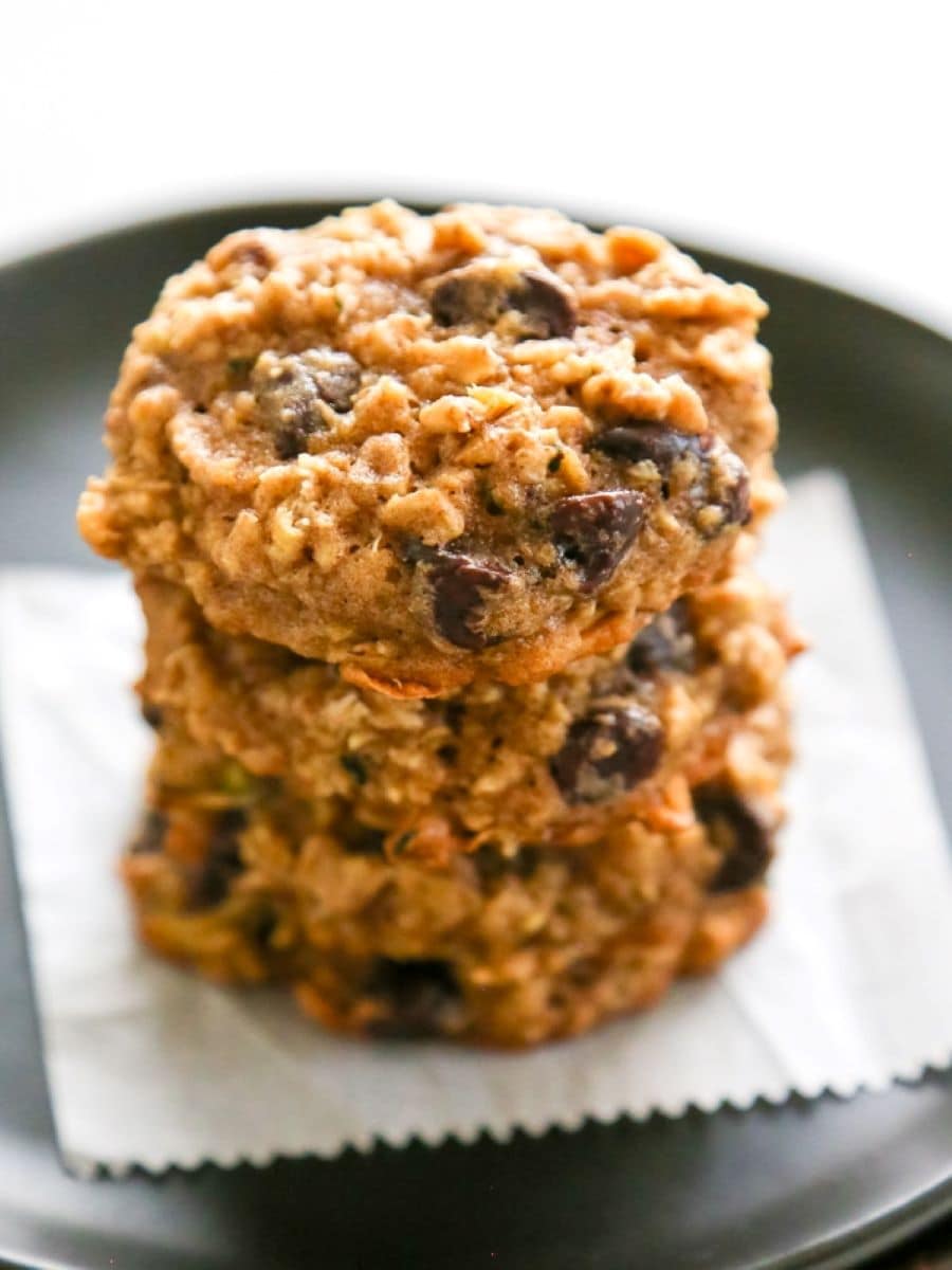 Zucchini Oatmeal Raisin Cookie Recipe Dash of Sanity