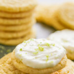 lime sugar cookies frosted and unfrosted