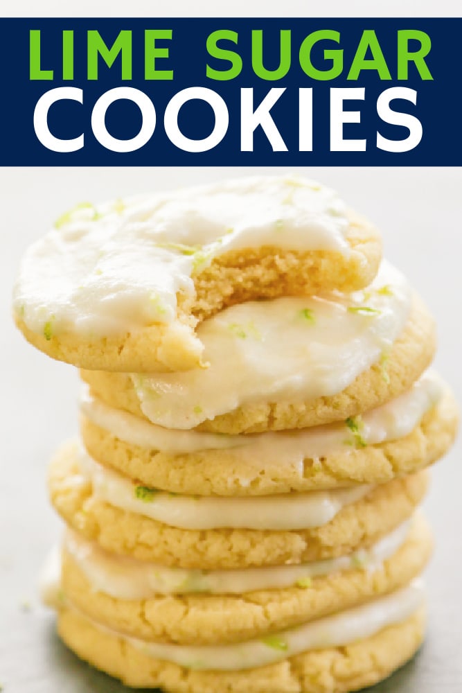 lime sugar cookies pinterest graphic.