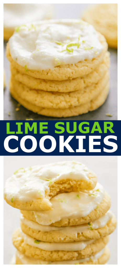 lime sugar cookies pinterest image.