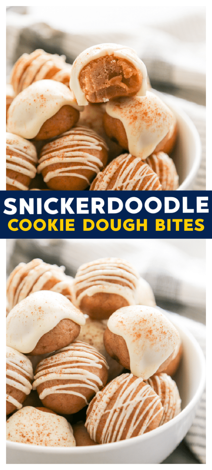 Snickerdoodle Cookie Dough Bites