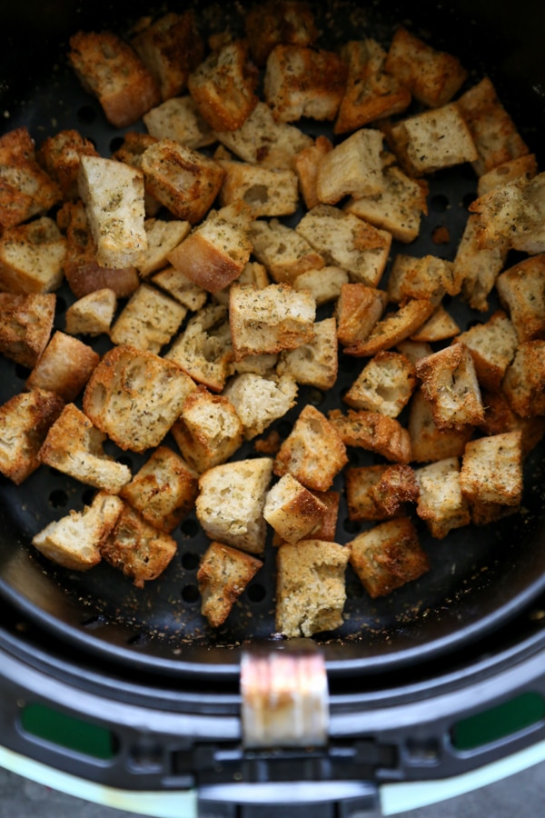 croutons in an air fryer.