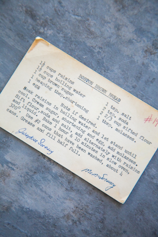 a photo of the original recipe card.