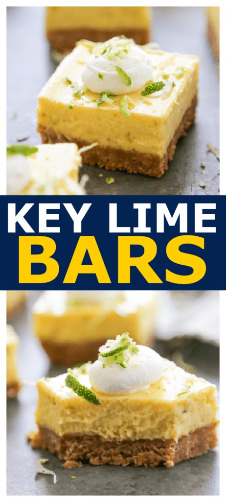 key lime bars pinterest image.