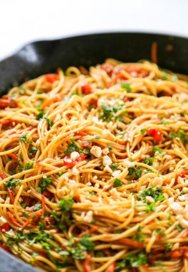 garlic noodle recipe in pan