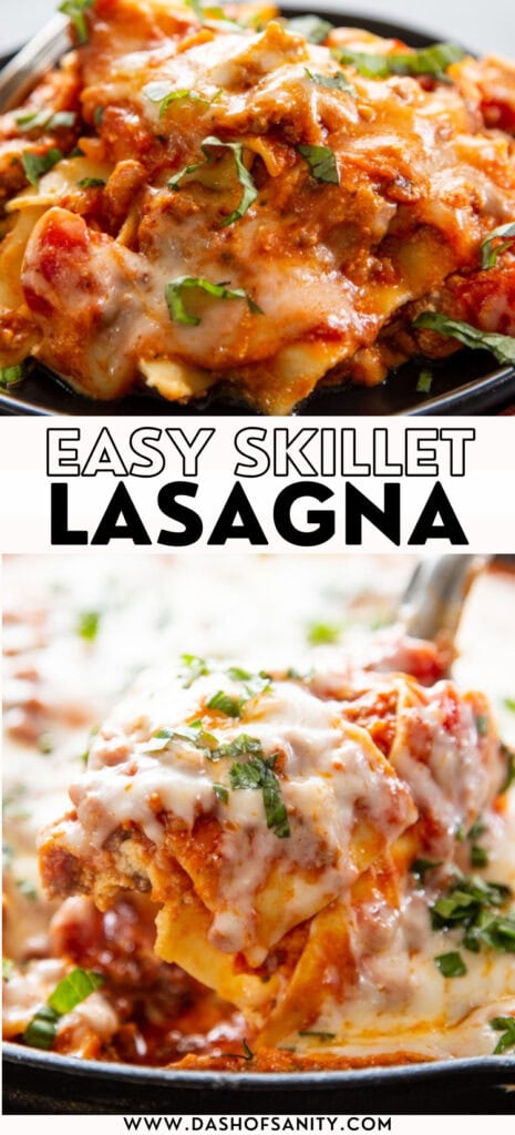 lasagna recipe collage 