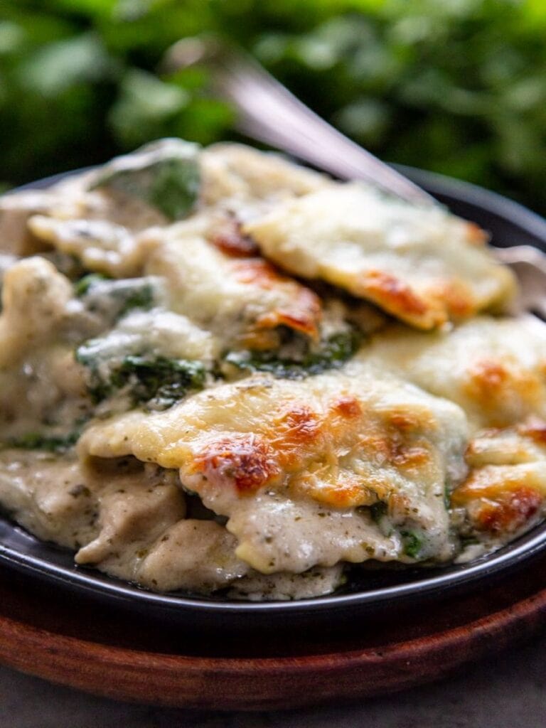 pesto ravioli