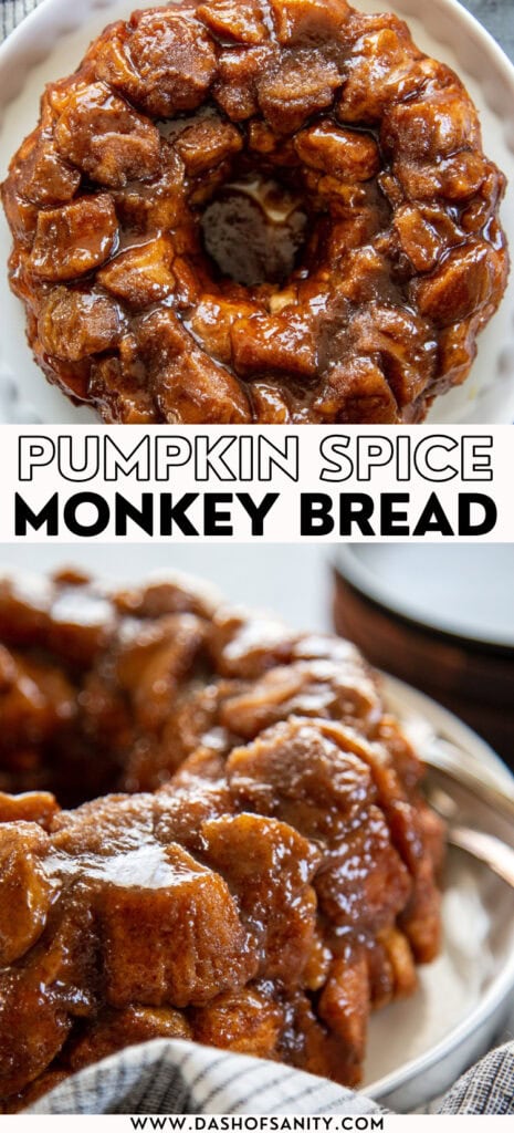 monkey bread collage image with recipe title