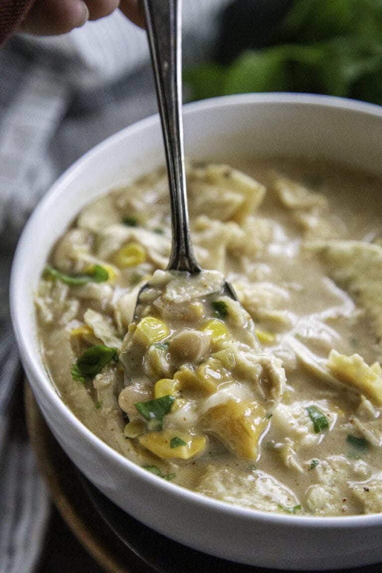 spoonful of white chicken chili