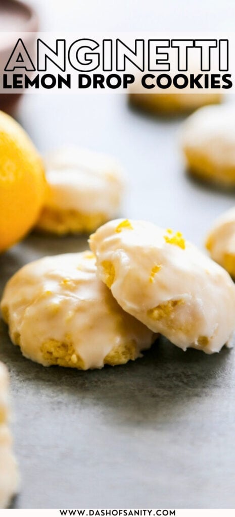 close up shot lemon cookies with recipe title