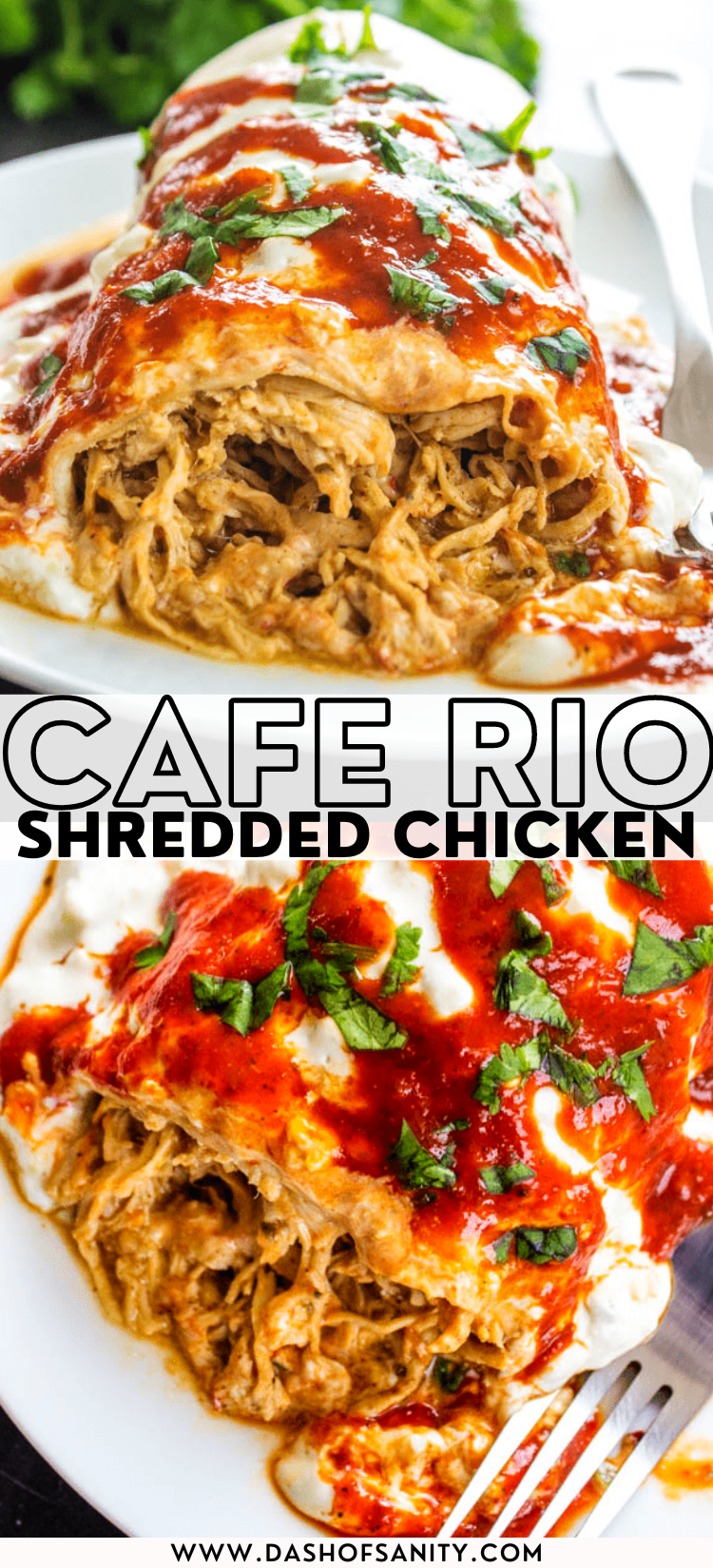 Slow Cooker Mexican Shredded Chicken - Dash of Sanity